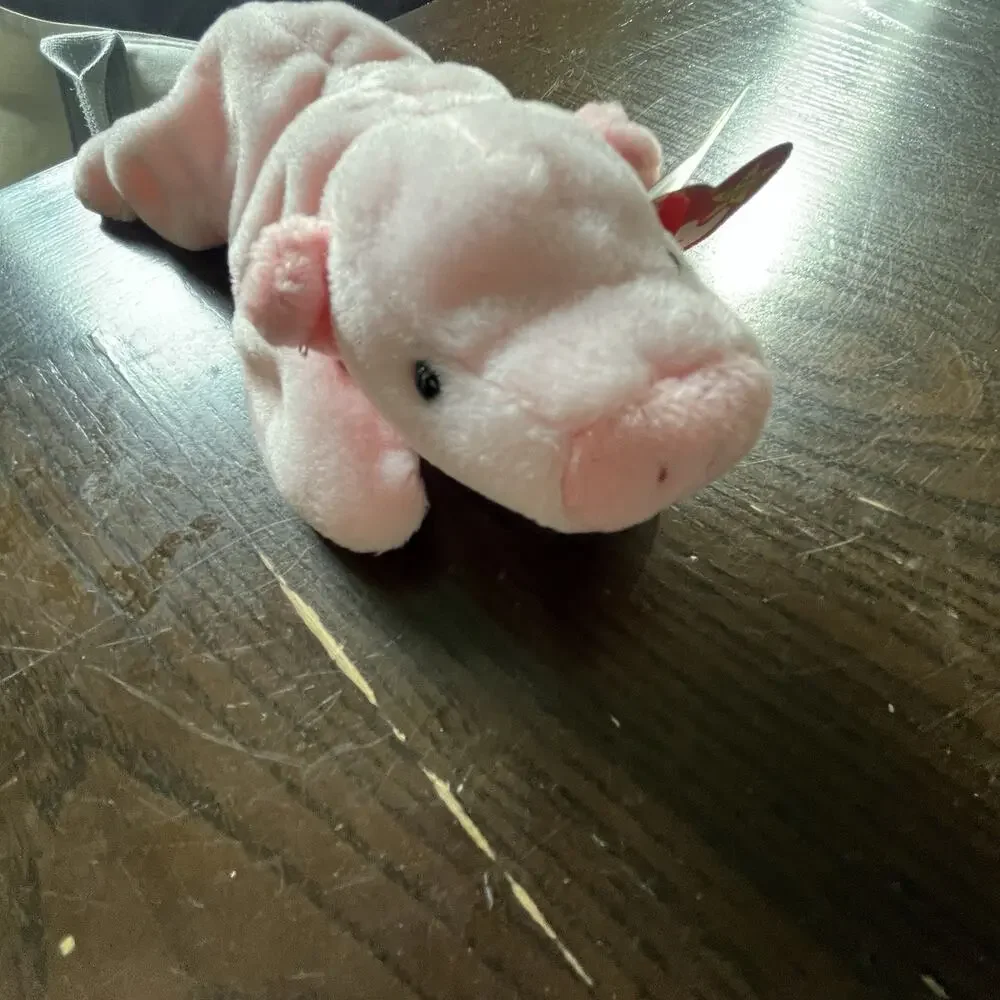 Beanie Baby Squealer Pig TY Tag Errors & PVC Pellets 1993 Excellent Condition